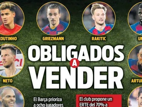 Danh sách 8 cái tên chuẩn bị khăn gói rời khỏi Barca?
