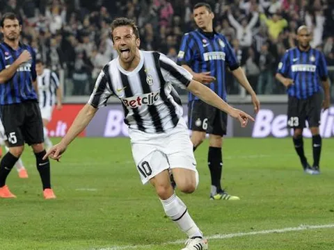 Del Piero lập siêu phẩm đá phạt vào lưới Inter Milan