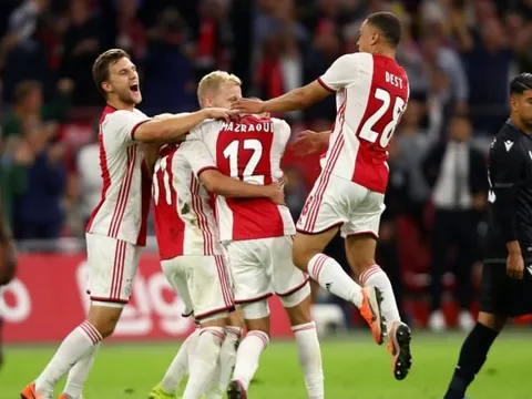 Địa chấn! Ajax hút chết, Champions League vắng bóng 2 'gã khổng lồ'