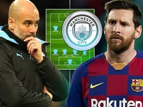Đội hình cực khủng của Man City mùa tới nếu có Lionel Messi