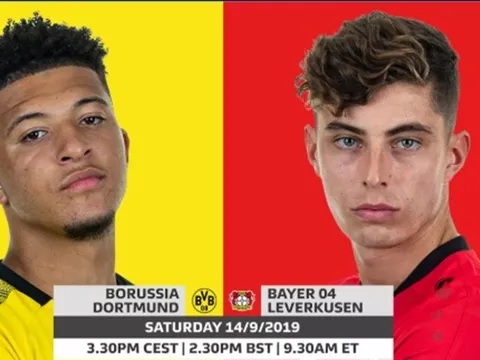 Đội hình dự kiến cuộc đại chiến giữa Dortmund và Leverkusen