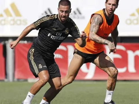 Được Ramos kèm cặp, Hazard đã thon gọn trông thấy