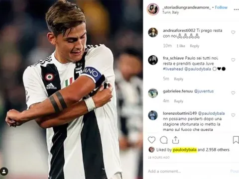 Dybala hành động khác thường, vạch trần sự thật việc chuyển đến Man Utd?