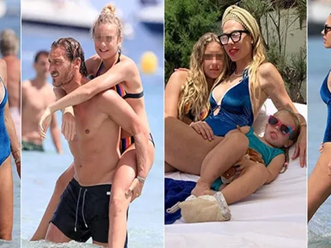 Gác lại nỗi buồn, huyền thoại AS Roma đi nghỉ mát cùng cựu người mẫu