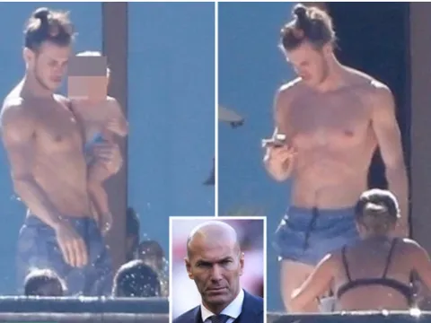 Gareth Bale lộ body "khủng" bên cạnh hôn thê Emma-Rhys Jones