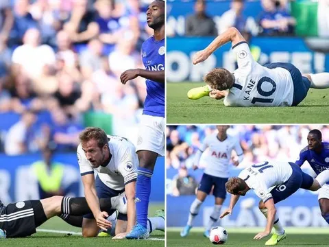 Hài hước! Harry Kane đi bóng, té chổng vó và... vấp phải bàn thắng