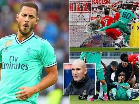 Dẹp tan chỉ trích, Hazard "mở tài khoản" cho Real Madrid bằng siêu phẩm