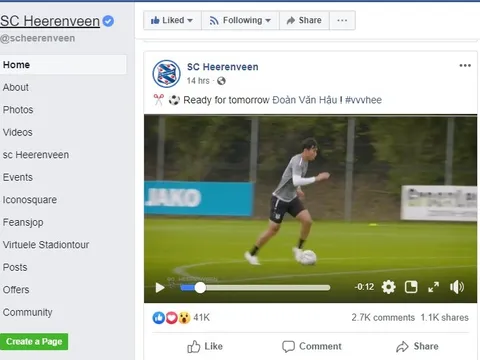 Heerenveen báo tin cực vui, Văn Hậu sẽ có trận ra mắt tối nay?