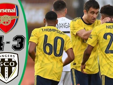 Highlights: Angers 1-1 Arsenal (Giao hữu)