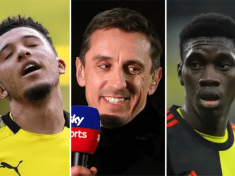 Chê Sancho quá đắt, Neville tiến cử 1 ngôi sao thay thế cho Man Utd