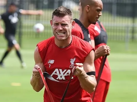 James Milner "khóc thét" với bài tập thể lực cùng các đồng đội