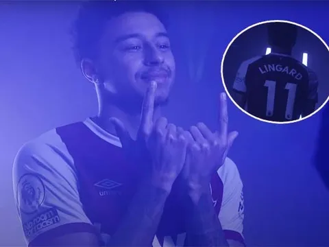 Jesse Lingard "cool ngầu" trong buổi ra mắt West Ham, chọn số áo hoài niệm