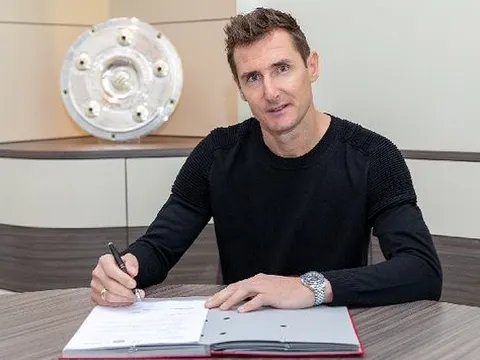 CHÍNH THỨC: Miroslav Klose được bổ nhiệm vào BHL Bayern Munich