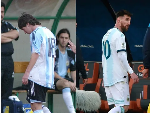 Khán giả cùng nói một câu sau khi Messi bị đuổi vì thẻ đỏ