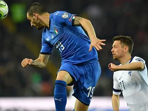 Leonardo Bonucci đi vào lịch sử Azzurri sau trận đấu gặp Phần Lan