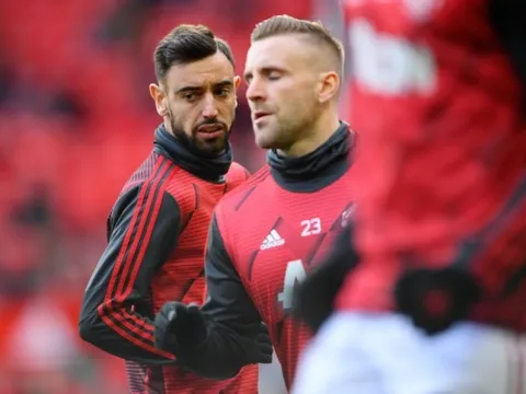Luke Shaw công nhận 1 điều về Bruno Fernandes trong hàng ngũ Man Utd