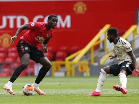 Man Utd thi đấu nội bộ: Pogba và Fernandes khiến tất cả phát sốt