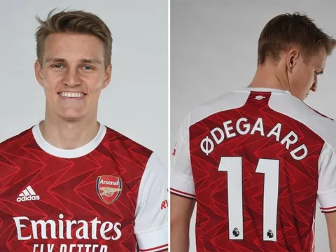 Martin Odegaard nhận số 11, "ngầm" xác nhận số 10 của Arsenal đã có chủ