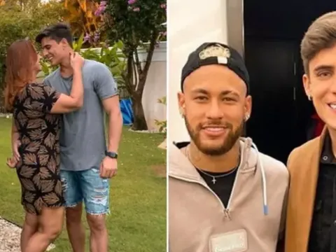 Mẹ Neymar gây sốt, cặp "phi công" nhỏ hơn con trai 6 tuổi