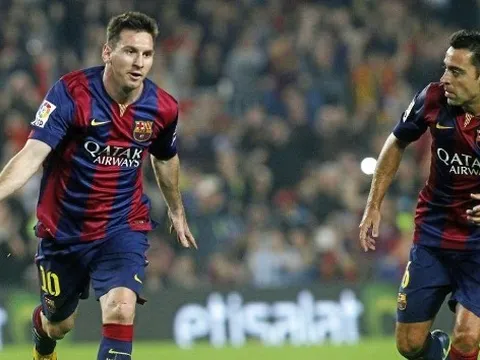 Messi cân bằng kỷ lục của Xavi