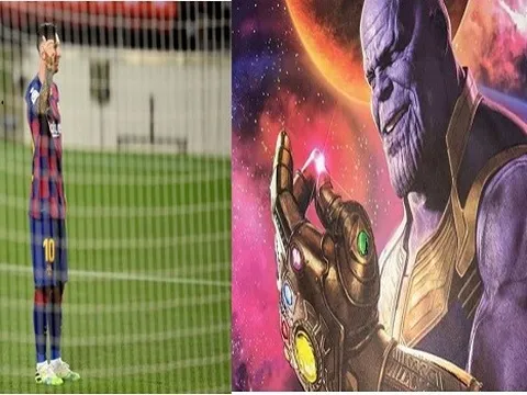 Hóa thân Thanos, Messi vẫn không cứu nổi Barca
