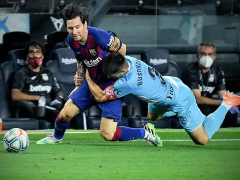 Messi khiến đối thủ rơi "liêm sỉ", giúp Barca nới rộng khoảng cách Real