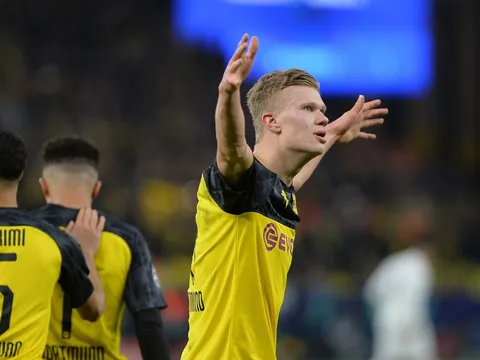 Mình Haaland ghi bàn hơn cả 'gã khổng lồ' Champions League