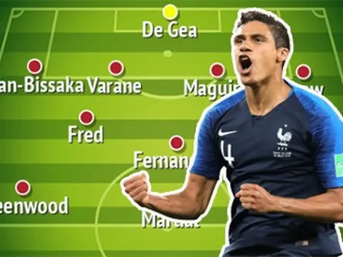 Nếu tậu được Raphael Varane, Man Utd sẽ có 3 đội hình "chất lừ"