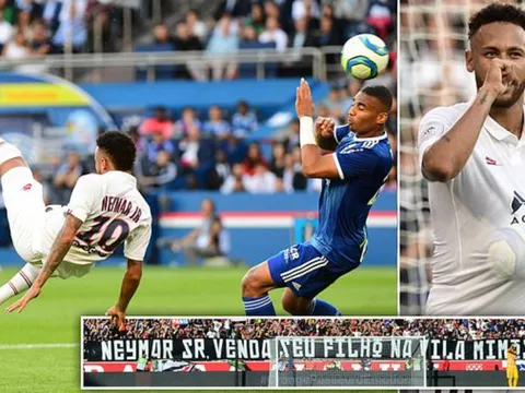 Neymar lập siêu phẩm, PSG chiến thắng nhọc nhằn trước Strasbourg
