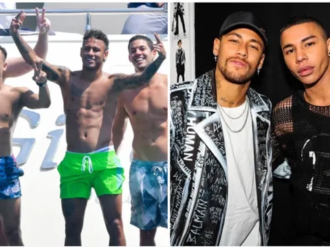 Neymar và "đoàn tùy tùng" hào nhoáng, sang chảnh kề bên