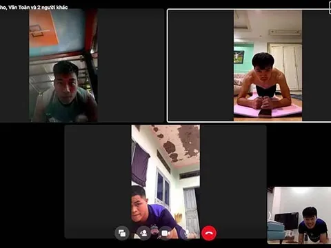 Nghỉ dịch COVID-19, sao HAGL vẫn miệt mài tập luyện online