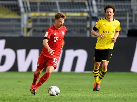 Ngoài pha "xúc thìa", Kimmich "cày nát" khu trung tuyến trước Dortmund