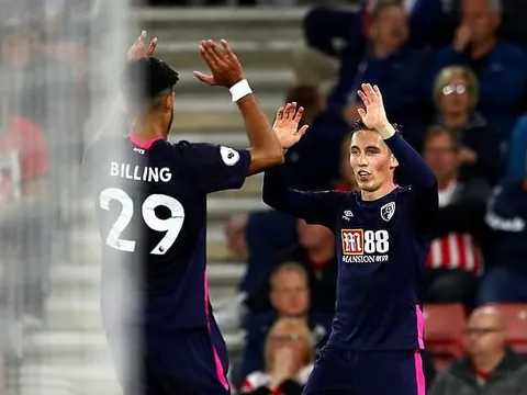 Người cũ Liverpool tỏa sáng, Bournemouth vươn lên vị trí thứ 3 trên BXH