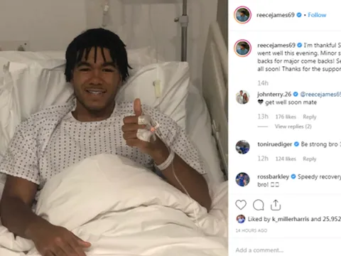 "Nhanh chóng hồi phục nào, người anh em", tập thể Chelsea động viên tài năng trẻ