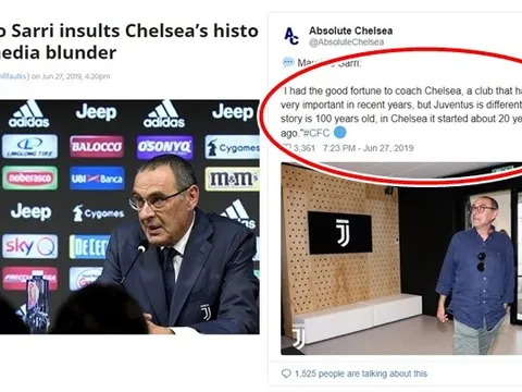 SỐC! Sarri tuyên bố 1 lời, NHM Chelsea "tan nát cõi lòng"