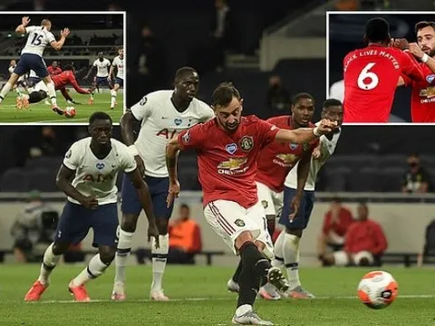 Pogba và Fernandes ghi dấu ấn, Man Utd hú vía trước Tottenham