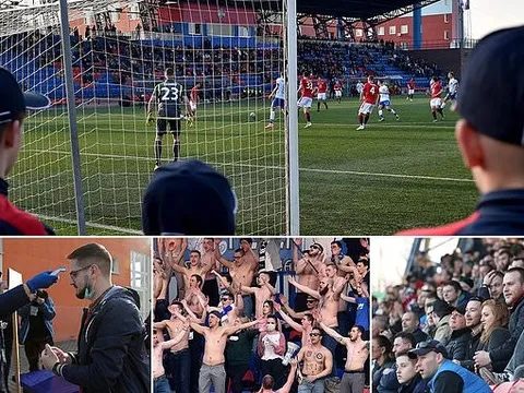 Quá điên rồ! Bóng đá vẫn diễn ra, CĐV cởi trần, nhảy múa giữa ổ dịch châu Âu