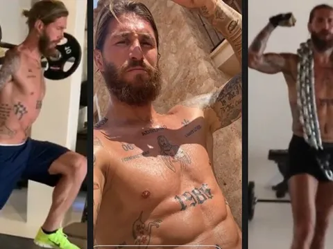 Ramos khiến fan "bỏng mắt" với màn khoe body cực chuẩn