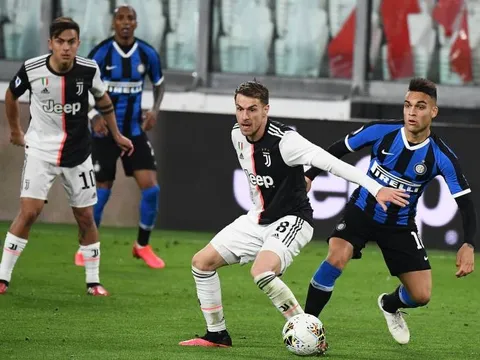 Ramsey 'làm hết', Juventus đả bại Inter ở trận derby Italia