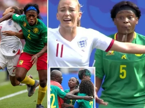 Kinh hoàng! Xô trọng tài, phun nước bọt, ẩu đả lớn trận Anh - Cameroon