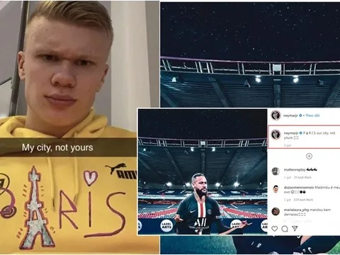 Neymar và PSG 'dạy dỗ' Haaland vì anh đòi nuốt chửng cả Paris