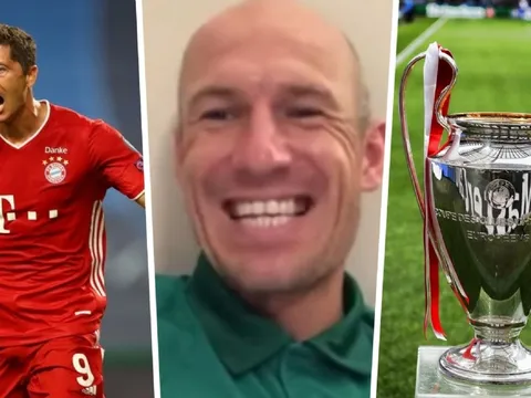 Robben nhắn sao Bayern: 'Hãy vô địch Champions League rồi đến Groningen đá với tôi'