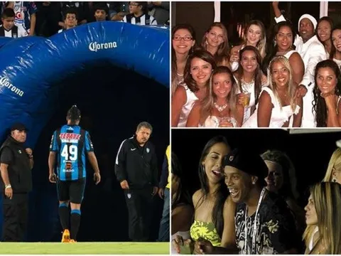 Ronaldinho, giữa vòng tay người đẹp và cơn nghiện bar