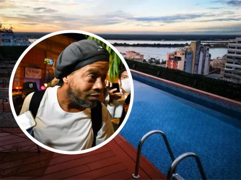 Ronaldinho hưởng cuộc sống xa hoa sau khi rời nhà tù