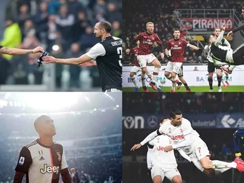 Ronaldo "bay giữa ngân hà" và những khoảnh khắc đẹp nhất của Juventus trong tháng 2/2020