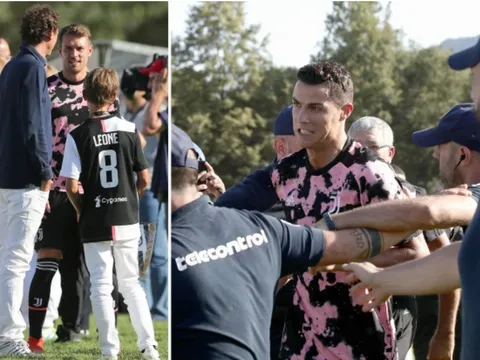 Ronaldo "cầu cứu" lực lượng an ninh trước sự quá khích của CĐV