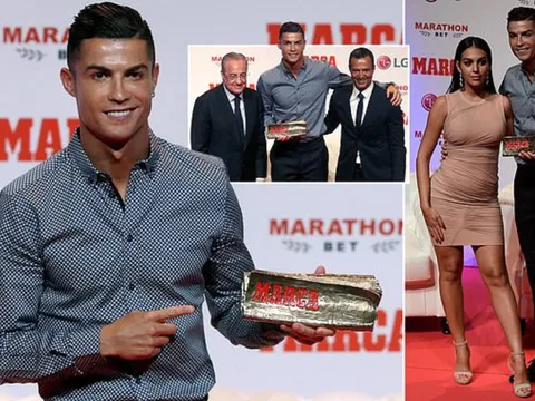 Ronaldo rạng rỡ trong ngày được vinh danh huyền thoại