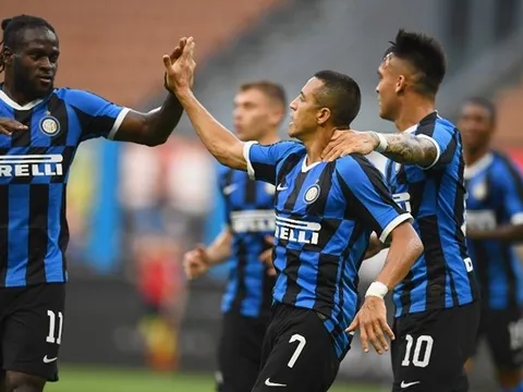 Sanchez chấm dứt chuỗi 16 trận "tịt ngòi", Inter vùi dập đối thủ bằng 1 set tennis