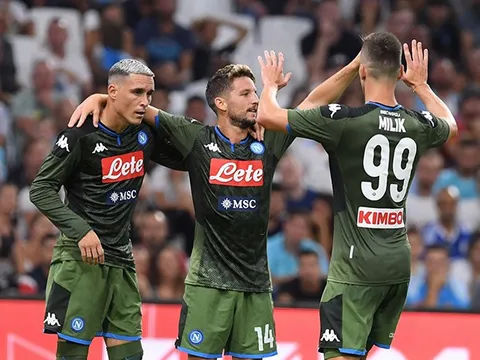 Sao tuyển Bỉ lập công, Napoli nhẹ nhàng đánh bại đại diện Ligue 1