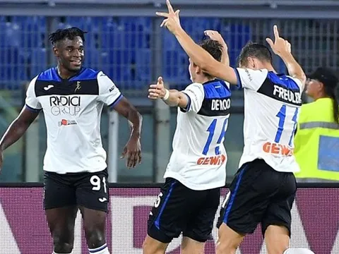 "Sát thủ" Colombia lập công, Atalanta khiến AS Roma ôm hận tại Olimpico